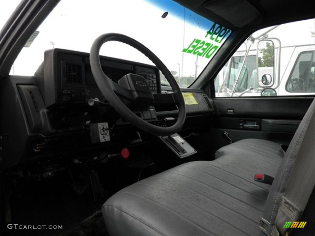 1994 C Series Kodiak Regular Cab Dump Truck - Summit White / Pewter photo #4