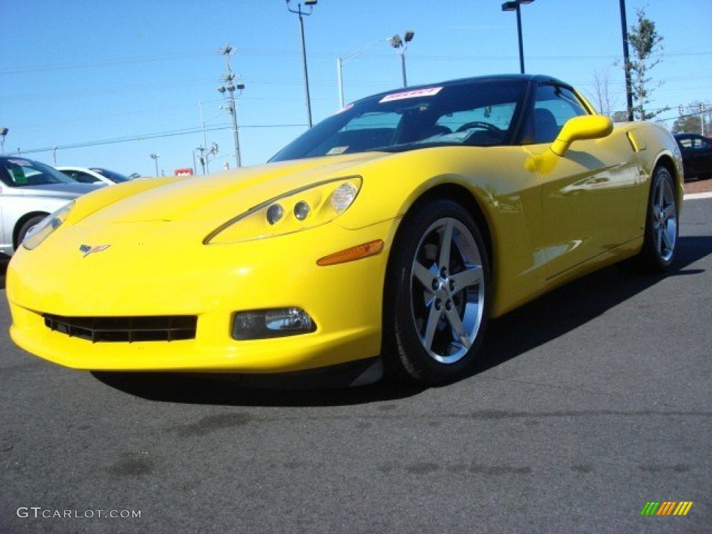 2006 Corvette Coupe - Velocity Yellow / Ebony Black photo #1