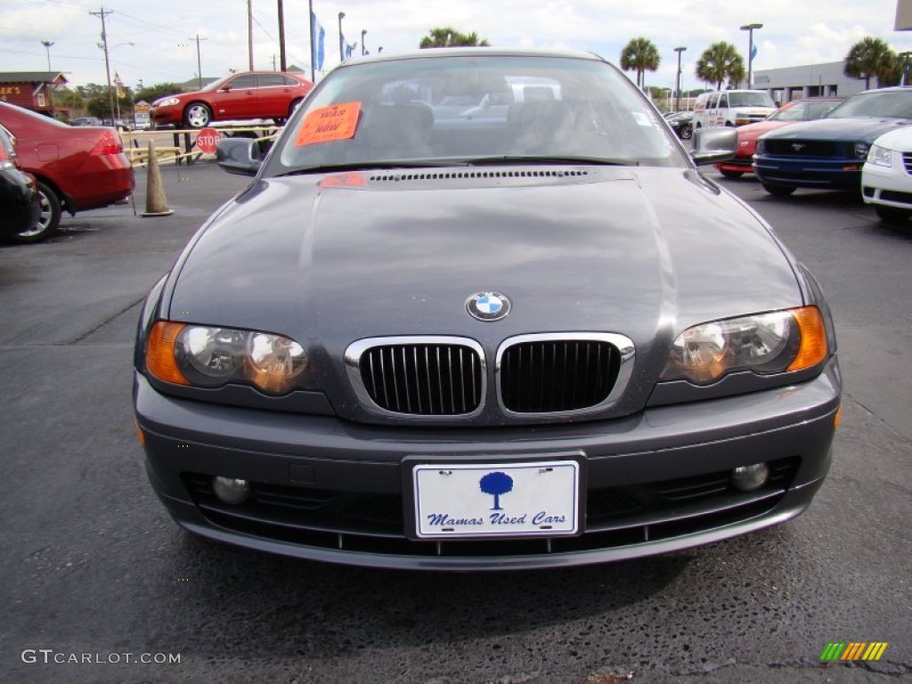 2001 3 Series 325i Coupe - Steel Grey Metallic / Grey photo #3