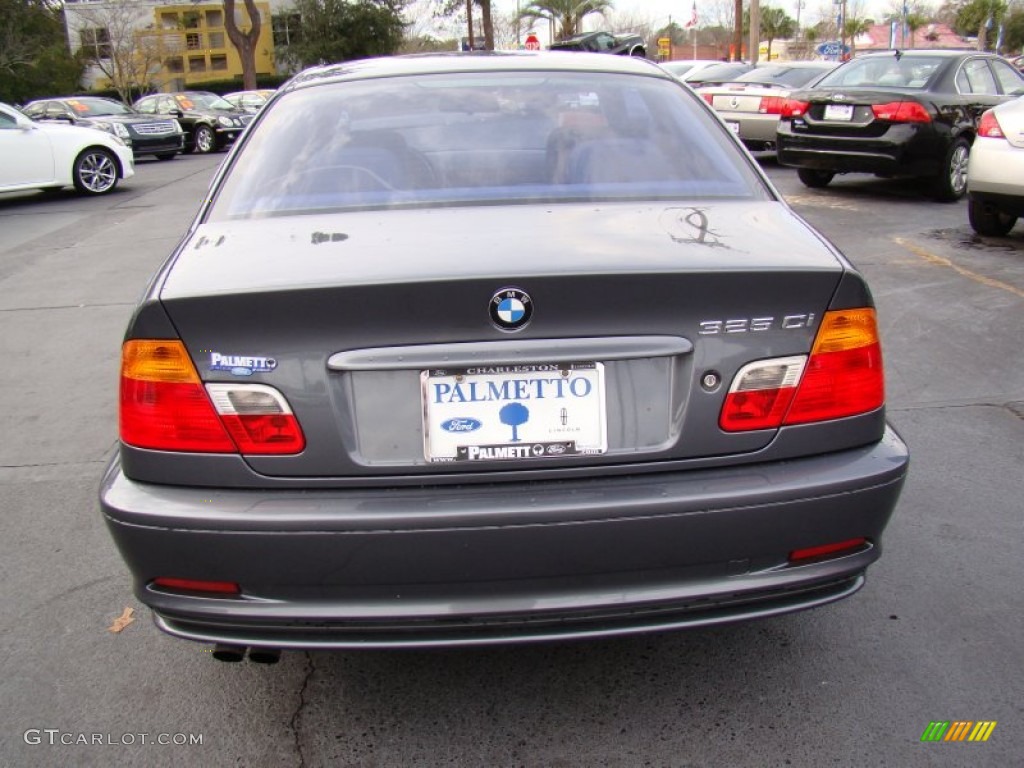 2001 3 Series 325i Coupe - Steel Grey Metallic / Grey photo #7