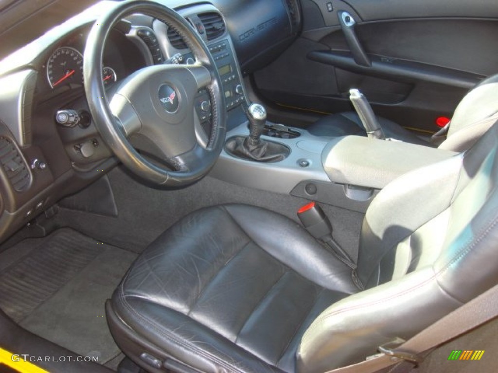 Ebony Black Interior 2006 Chevrolet Corvette Coupe Photo #59915531