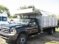 2004 Black Ford F550 Super Duty XL Regular Cab 4x4 Chassis Stake Truck  photo #5