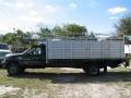 2004 Black Ford F550 Super Duty XL Regular Cab 4x4 Chassis Stake Truck  photo #7