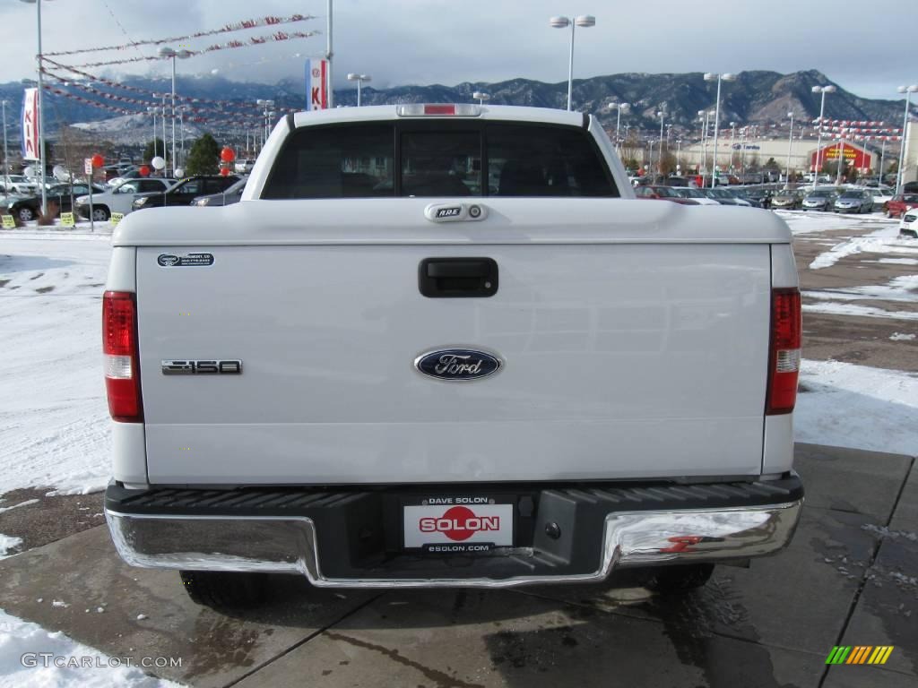 2006 F150 XLT SuperCab 4x4 - Oxford White / Medium/Dark Flint photo #7