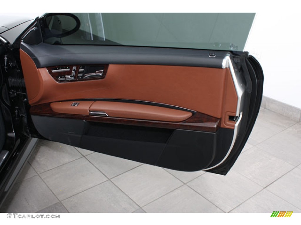 2008 Mercedes-Benz CL 550 Cognac/Black Door Panel Photo #59916791
