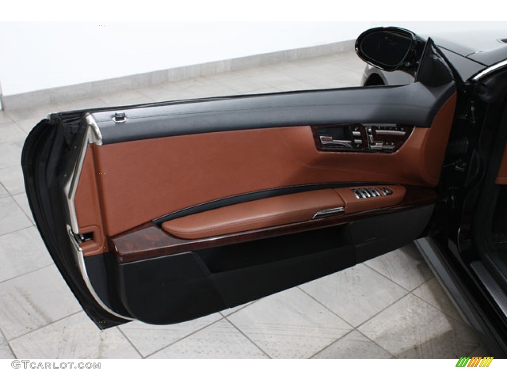 2008 Mercedes-Benz CL 550 Cognac/Black Door Panel Photo #59916797