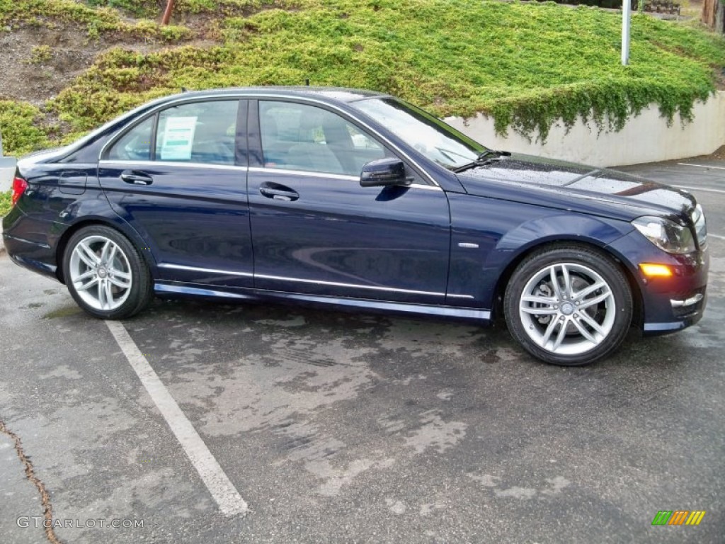 Lunar Blue Metallic 2012 Mercedes-Benz C 250 Sport Exterior Photo #59920166