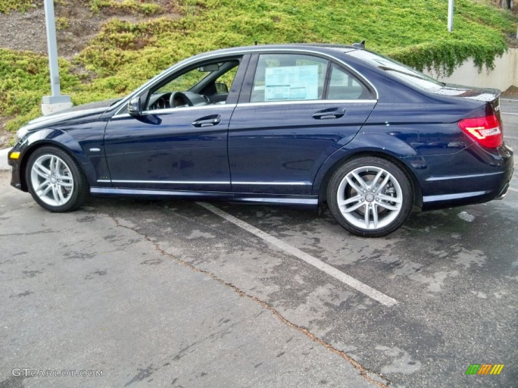 Lunar Blue Metallic 2012 Mercedes-Benz C 250 Sport Exterior Photo #59920184