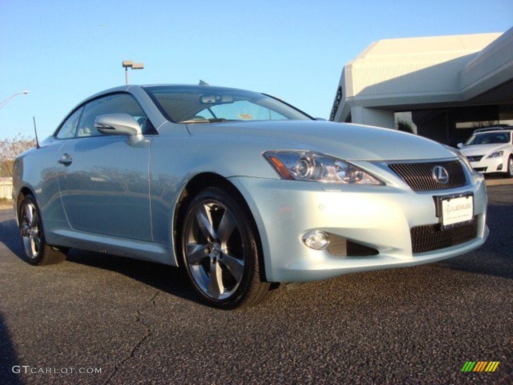 2010 IS 350C Convertible - Cerulean Blue Metallic / Alabaster photo #1