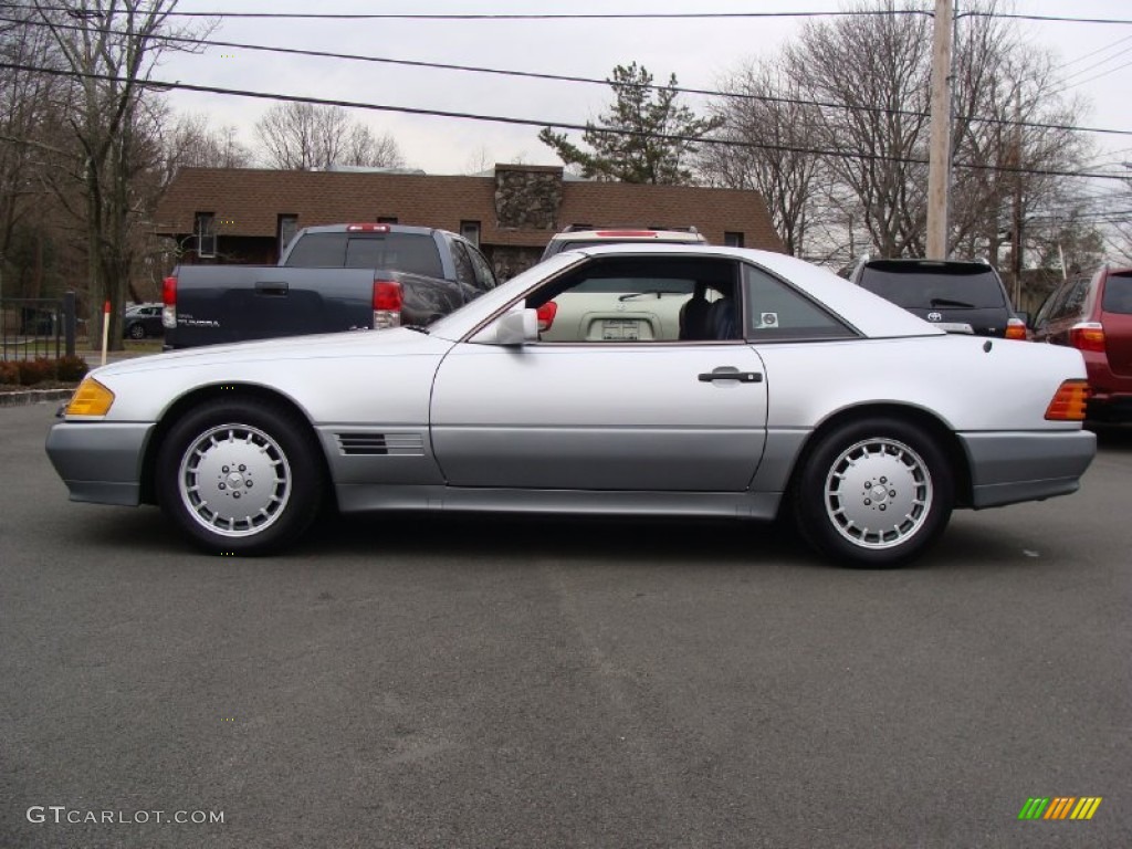 Astral Silver Metallic 1991 Mercedes-Benz SL Class 500 SL Roadster Exterior Photo #59923895