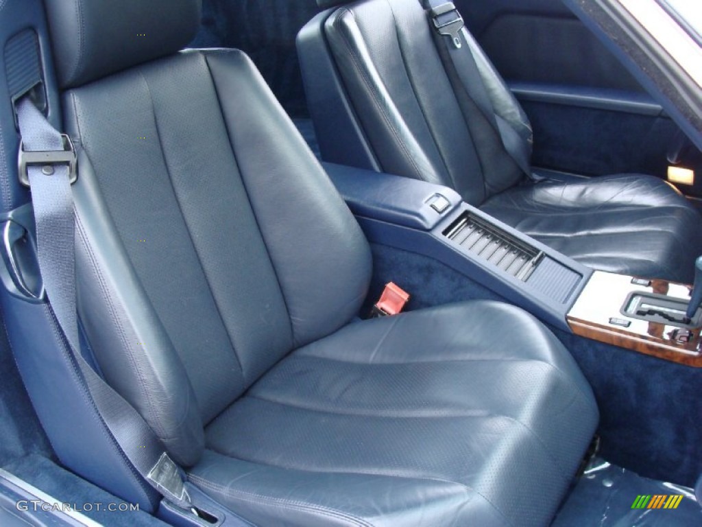 Blue Interior 1991 Mercedes-Benz SL Class 500 SL Roadster Photo #59923964