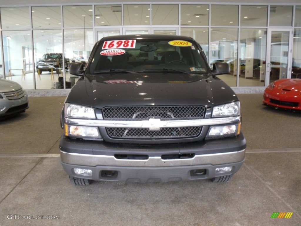 2004 Silverado 1500 Z71 Extended Cab 4x4 - Dark Gray Metallic / Dark Charcoal photo #2