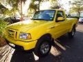 Screaming Yellow 2007 Ford Ranger Sport Regular Cab Exterior