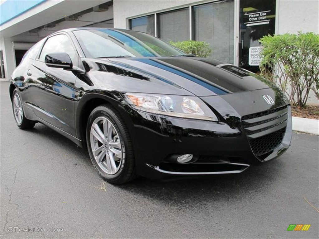 2012 CR-Z EX Sport Hybrid - Crystal Black Pearl / Gray photo #1