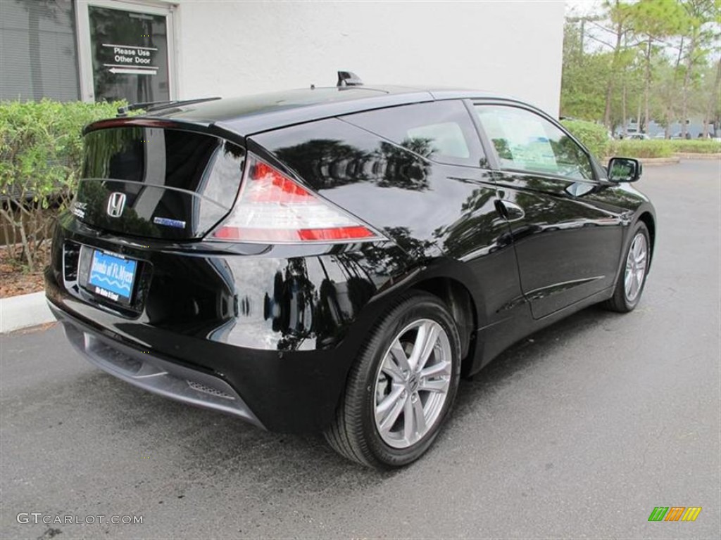 Crystal Black Pearl 2012 Honda CR-Z EX Sport Hybrid Exterior Photo #59925626