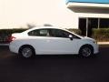 2012 Taffeta White Honda Civic HF Sedan  photo #2