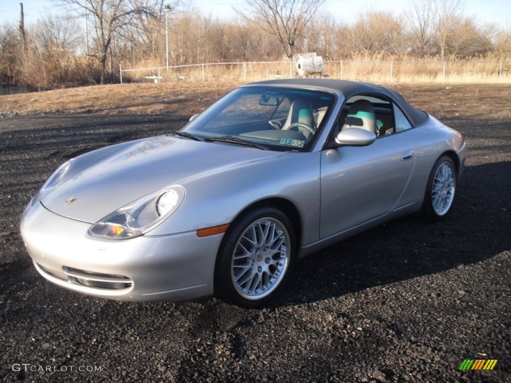 Arctic Silver Metallic 2001 Porsche 911 Carrera Cabriolet Exterior Photo #59926316