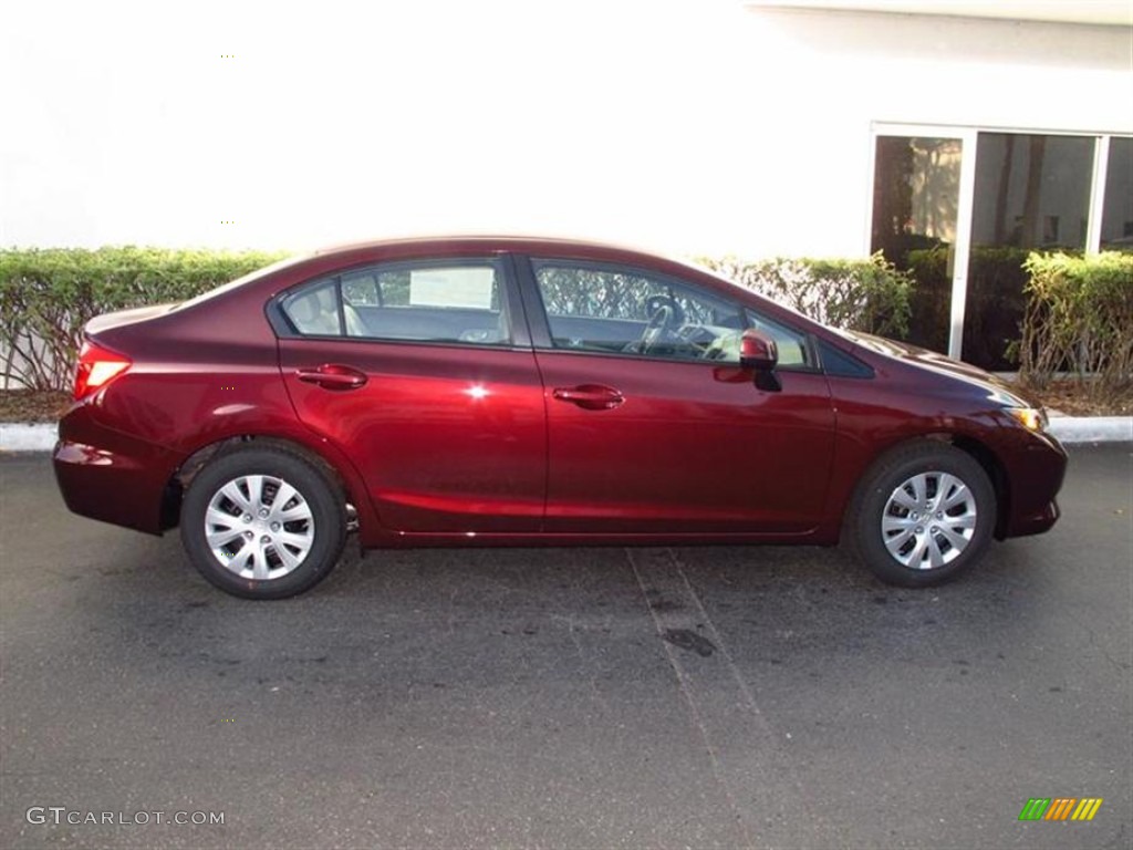 Crimson Pearl 2012 Honda Civic LX Sedan Exterior Photo #59926513