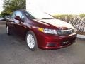 2012 Crimson Pearl Honda Civic EX-L Sedan  photo #1