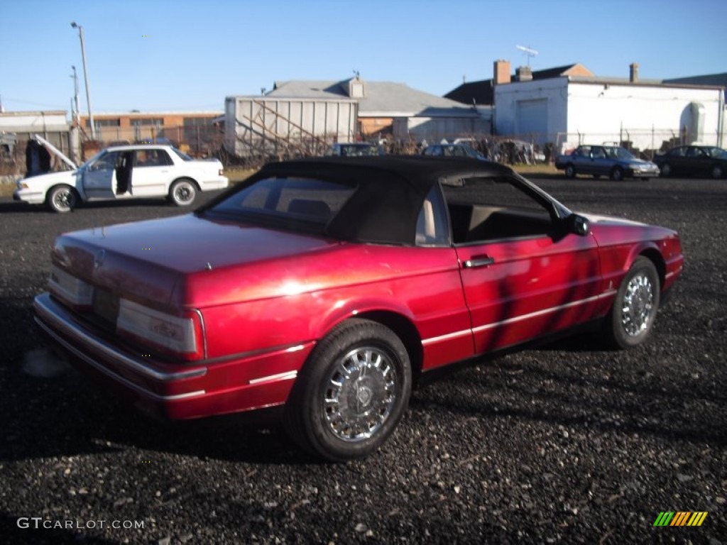 1993 Allante Convertible - Pearl Red / Natural Beige photo #7