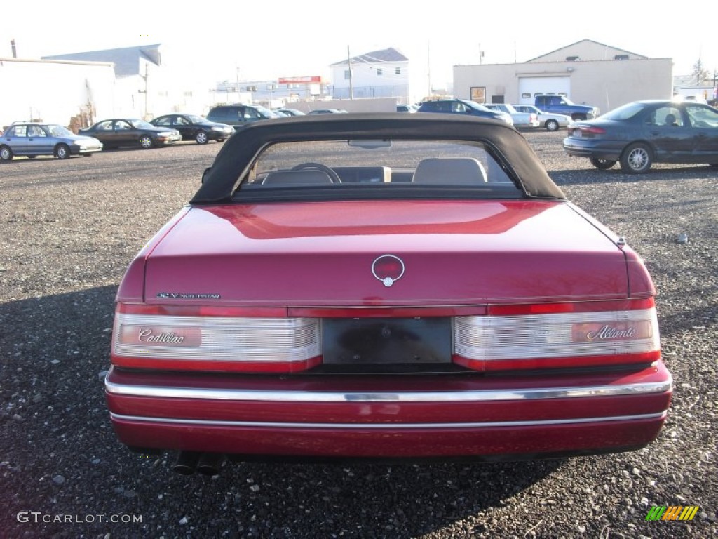 1993 Allante Convertible - Pearl Red / Natural Beige photo #8