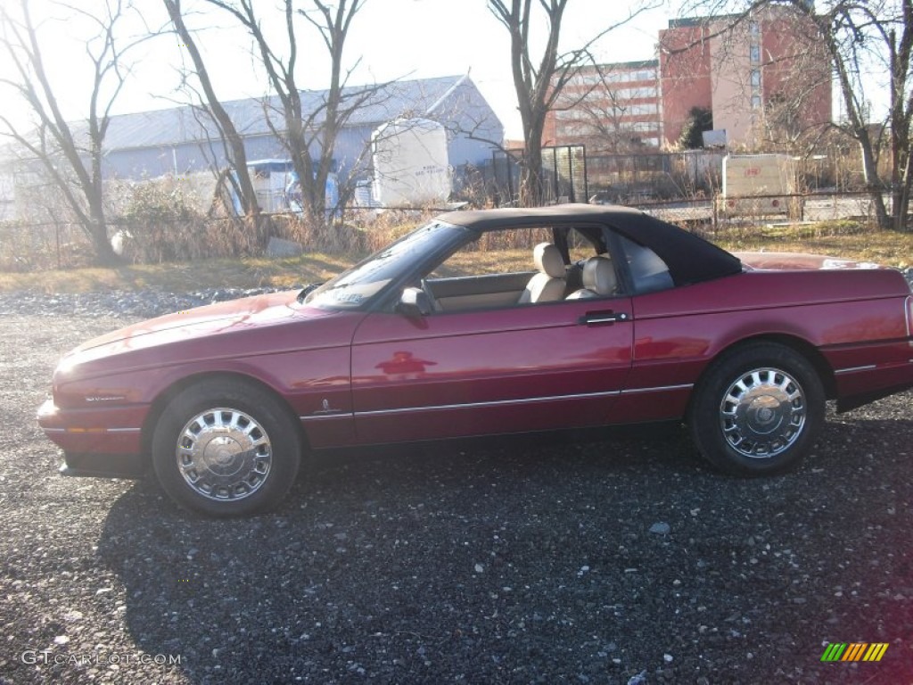 1993 Allante Convertible - Pearl Red / Natural Beige photo #9