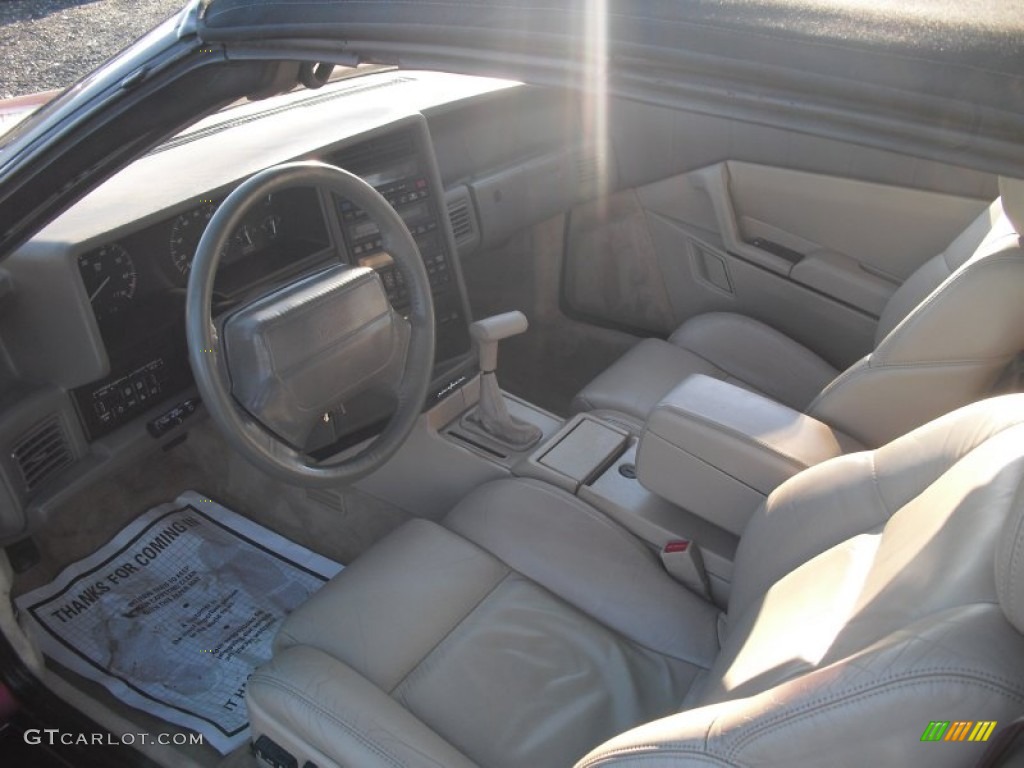 1993 Allante Convertible - Pearl Red / Natural Beige photo #21