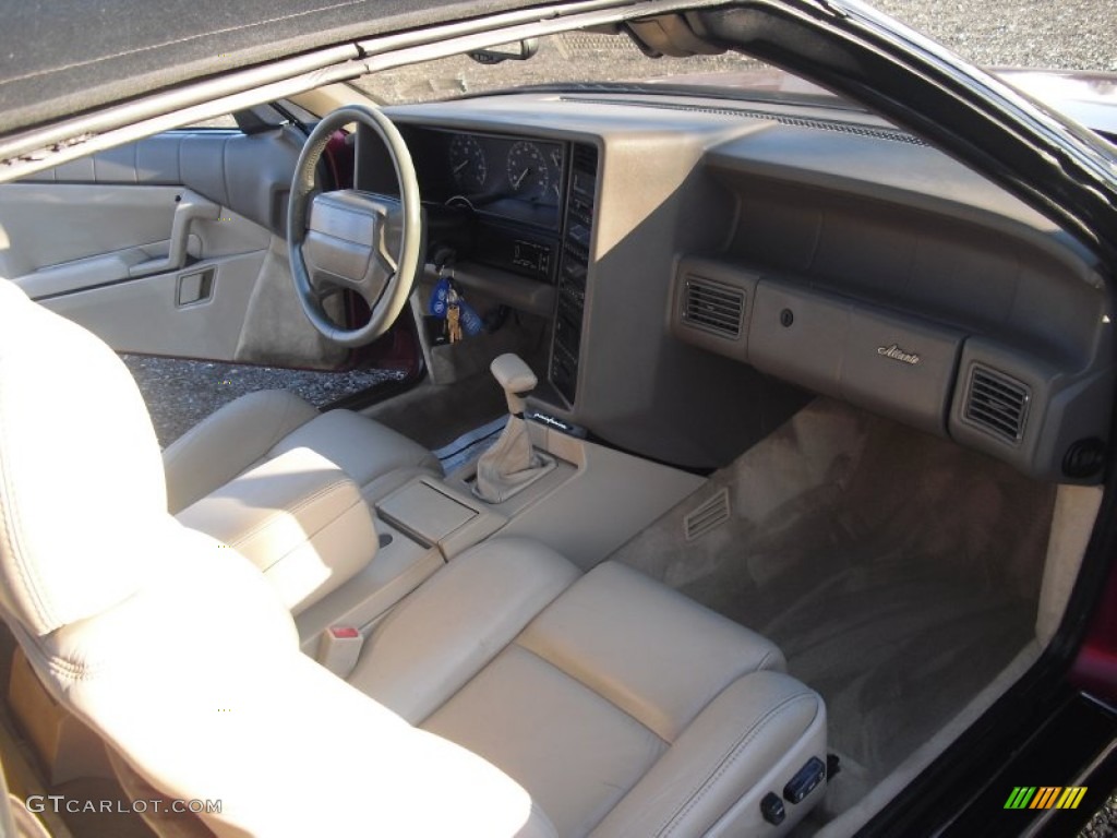 1993 Allante Convertible - Pearl Red / Natural Beige photo #30