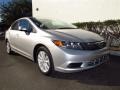 Alabaster Silver Metallic 2012 Honda Civic EX Sedan Exterior