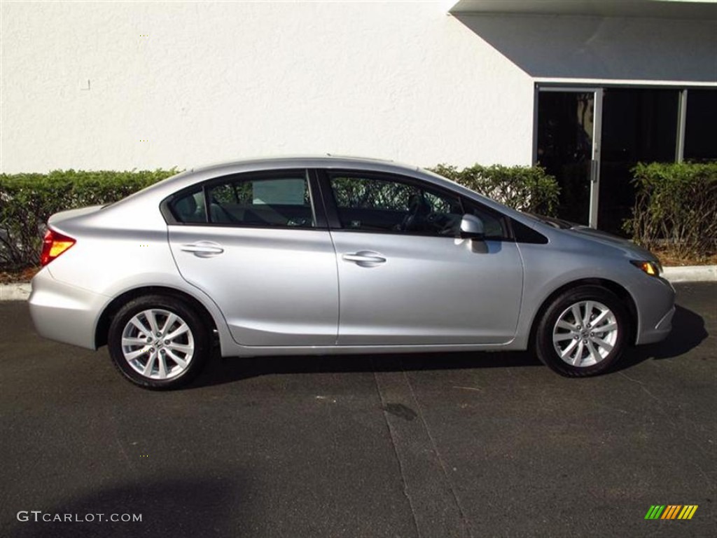 Alabaster Silver Metallic 2012 Honda Civic EX Sedan Exterior Photo #59926964