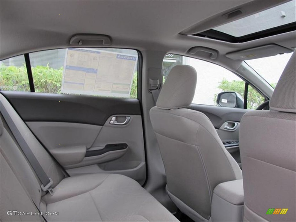2012 Civic EX Sedan - Polished Metal Metallic / Gray photo #8