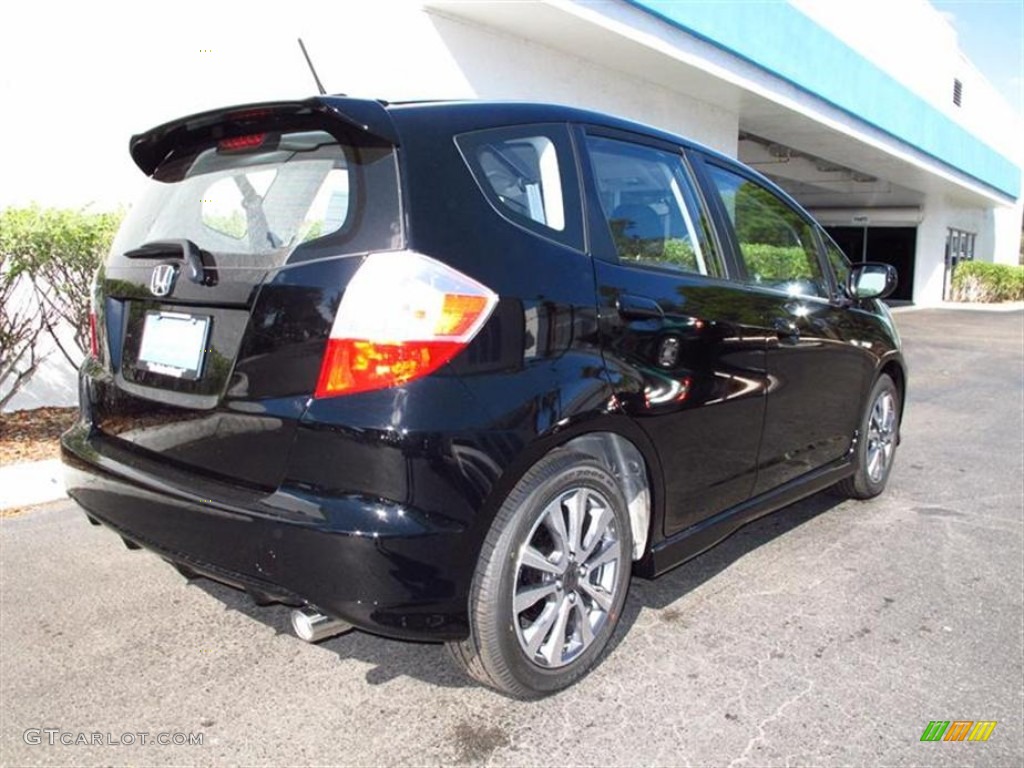 Crystal Black Pearl 2012 Honda Fit Sport Exterior Photo #59927426