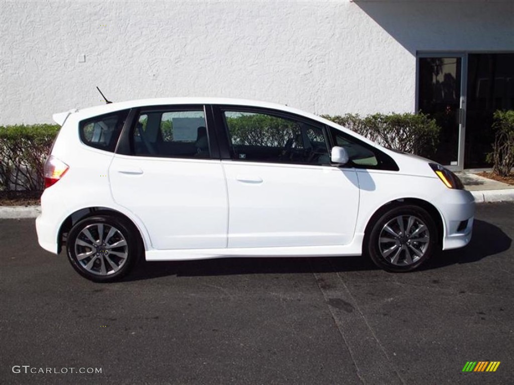 Taffeta White 2012 Honda Fit Sport Exterior Photo #59927510