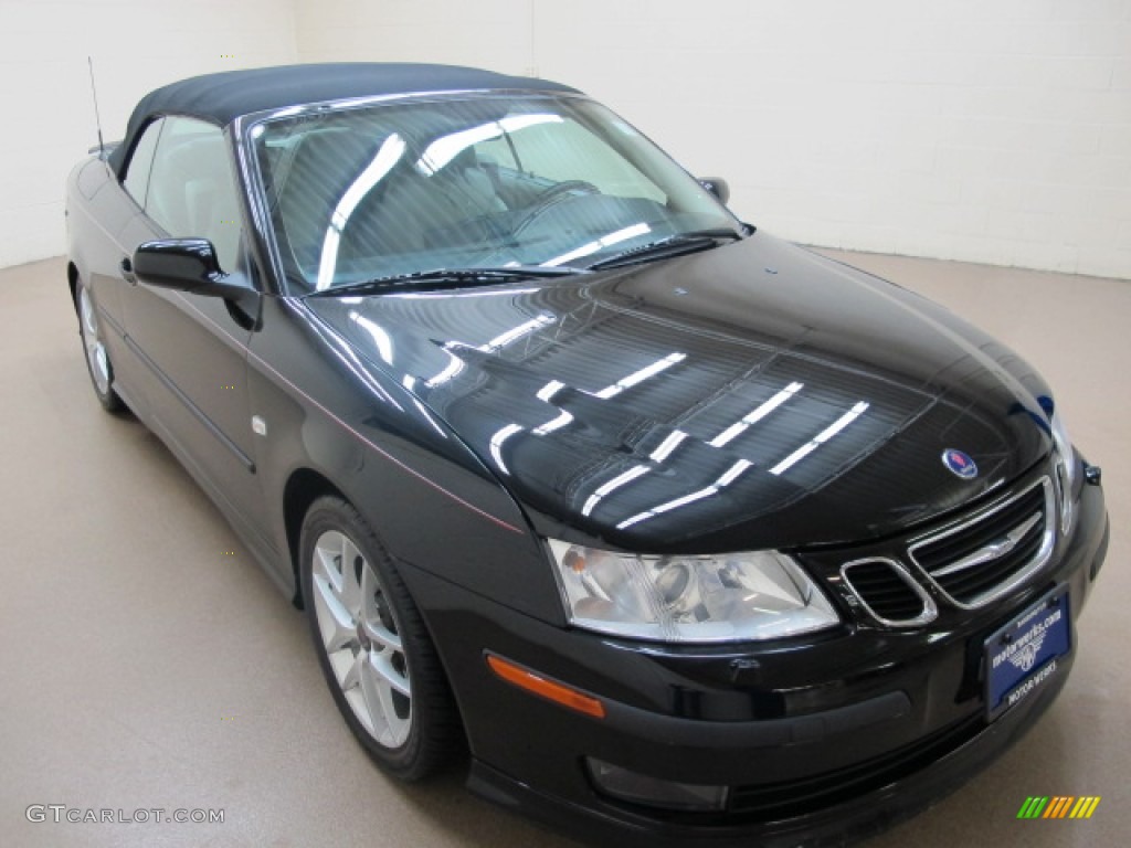 2004 9-3 Aero Convertible - Black / Parchment photo #1