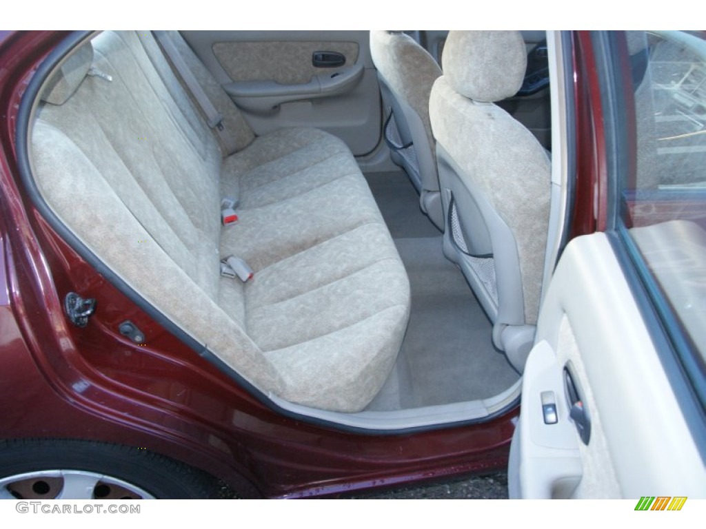 2001 Elantra GLS - Cranberry / Beige photo #17
