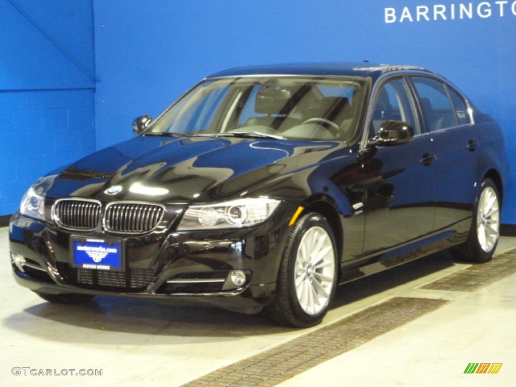 2011 3 Series 335i xDrive Sedan - Jet Black / Black photo #4