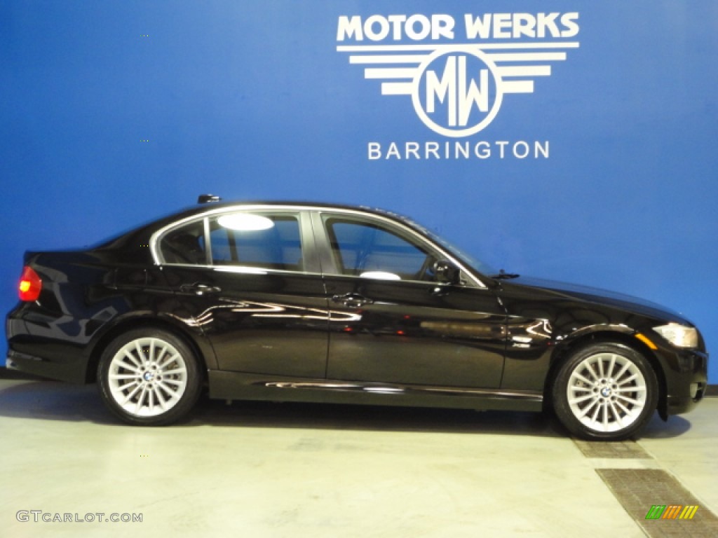 2011 3 Series 335i xDrive Sedan - Jet Black / Black photo #10