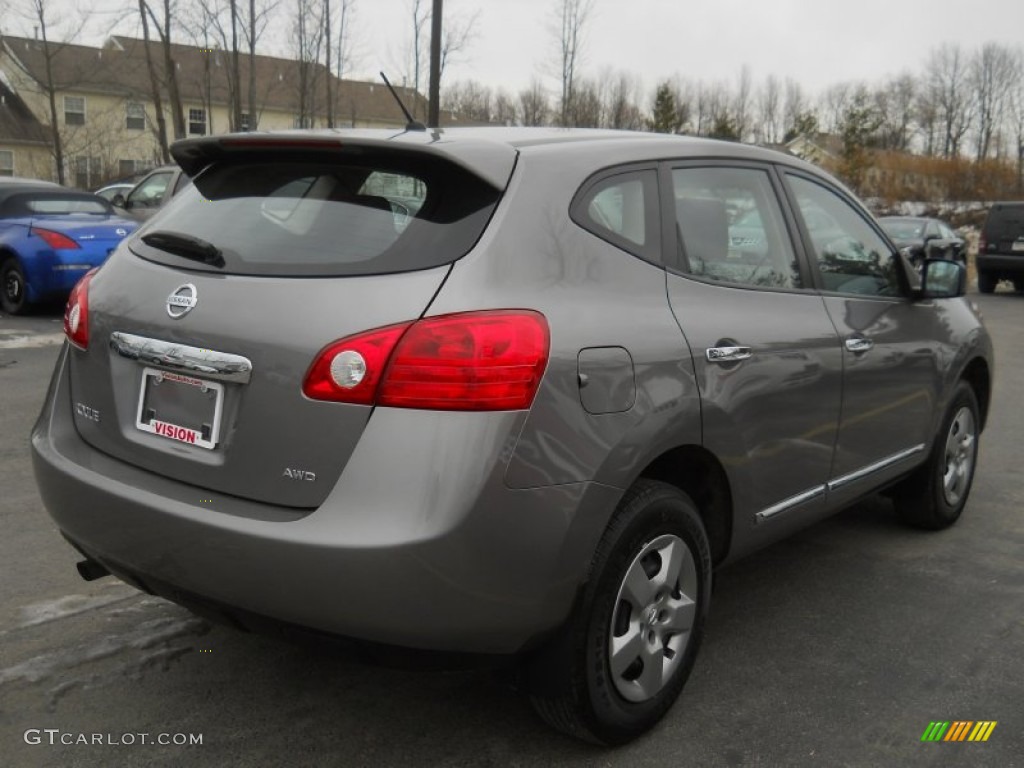 2011 Rogue S AWD - Gotham Gray Metallic / Black photo #2