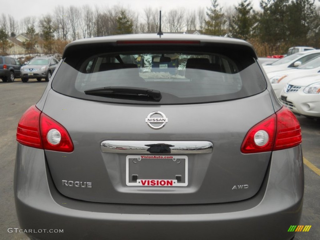 2011 Rogue S AWD - Gotham Gray Metallic / Black photo #13