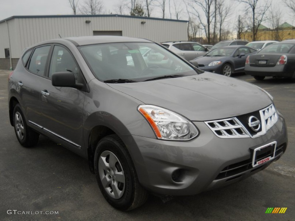 2011 Rogue S AWD - Gotham Gray Metallic / Black photo #14