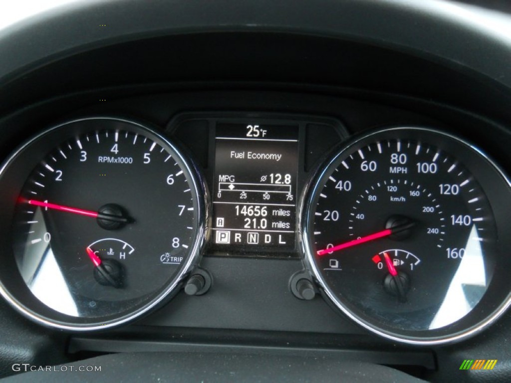 2011 Rogue S AWD - Gotham Gray Metallic / Black photo #22