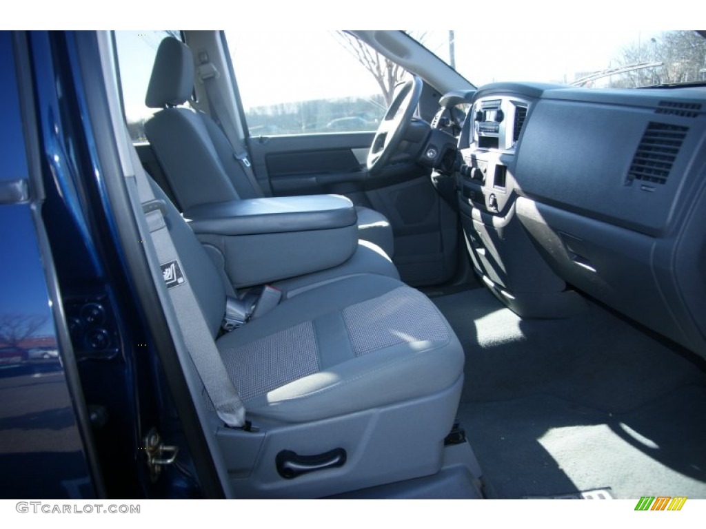2007 Ram 1500 SLT Quad Cab 4x4 - Patriot Blue Pearl / Medium Slate Gray photo #14