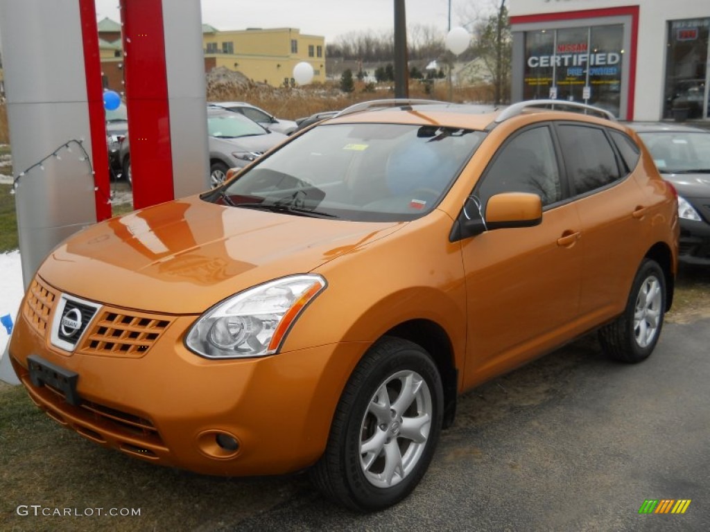 2008 Rogue SL AWD - Orange Alloy Metallic / Black photo #1