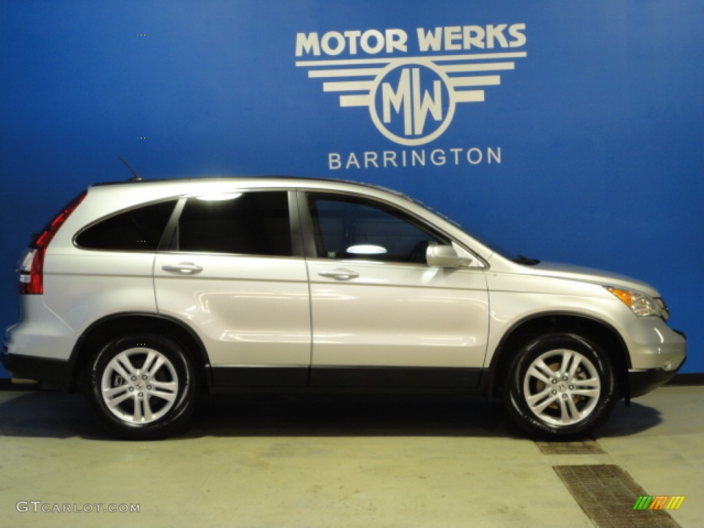 2010 CR-V EX-L AWD - Alabaster Silver Metallic / Black photo #10