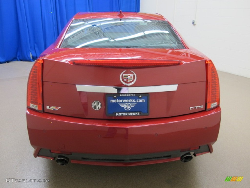 2009 CTS -V Sedan - Crystal Red / Ebony photo #7