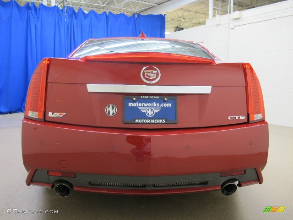 2009 CTS -V Sedan - Crystal Red / Ebony photo #8