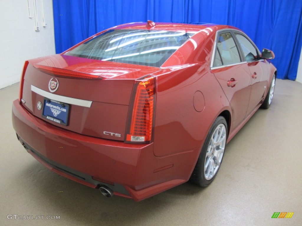 2009 CTS -V Sedan - Crystal Red / Ebony photo #9