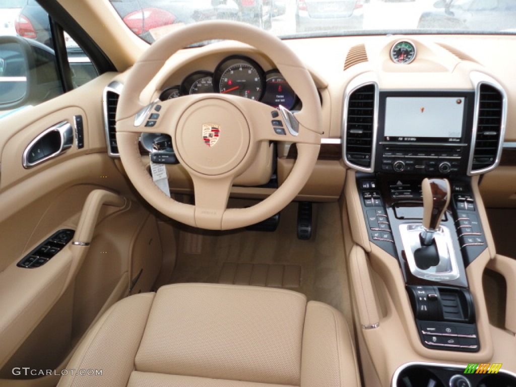 2012 Porsche Cayenne Standard Cayenne Model Luxor Beige Dashboard Photo #59931012