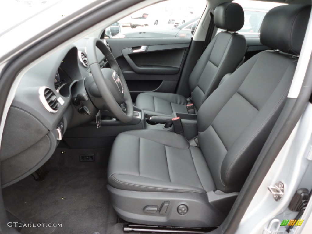 Black Interior 2012 Audi A3 2.0 TDI Photo #59931077