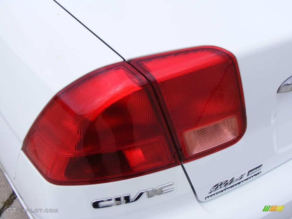 2002 Civic LX Sedan - Taffeta White / Gray photo #9